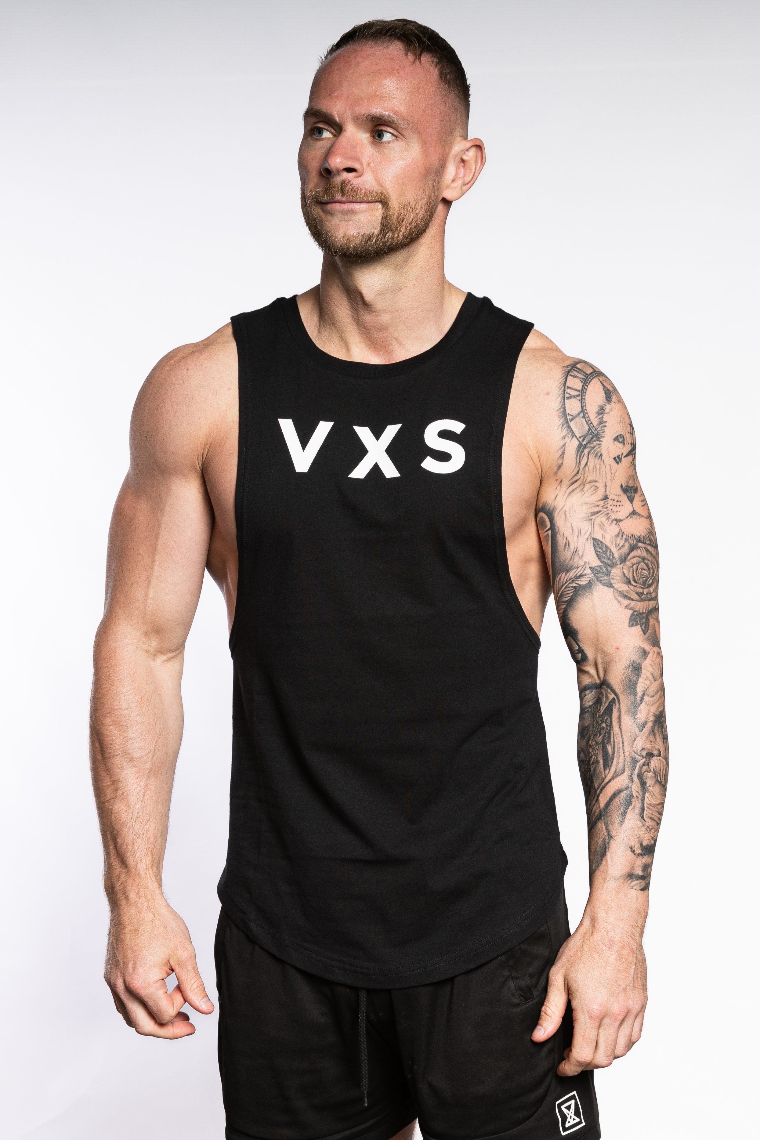 Statement Sleeveless - Black - VXS GYM WEAR