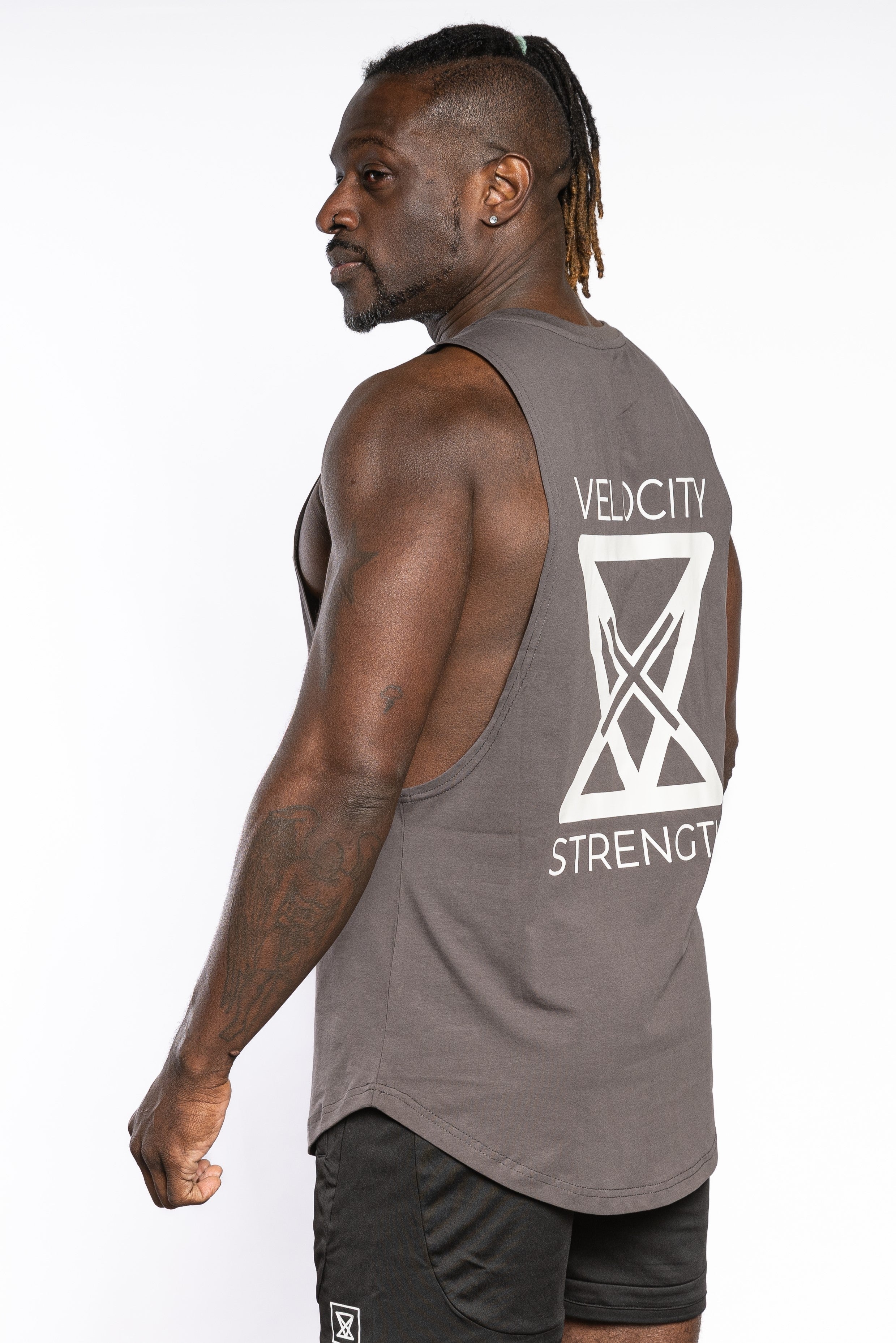 Statement Sleeveless - Grey - VXS GYM WEAR