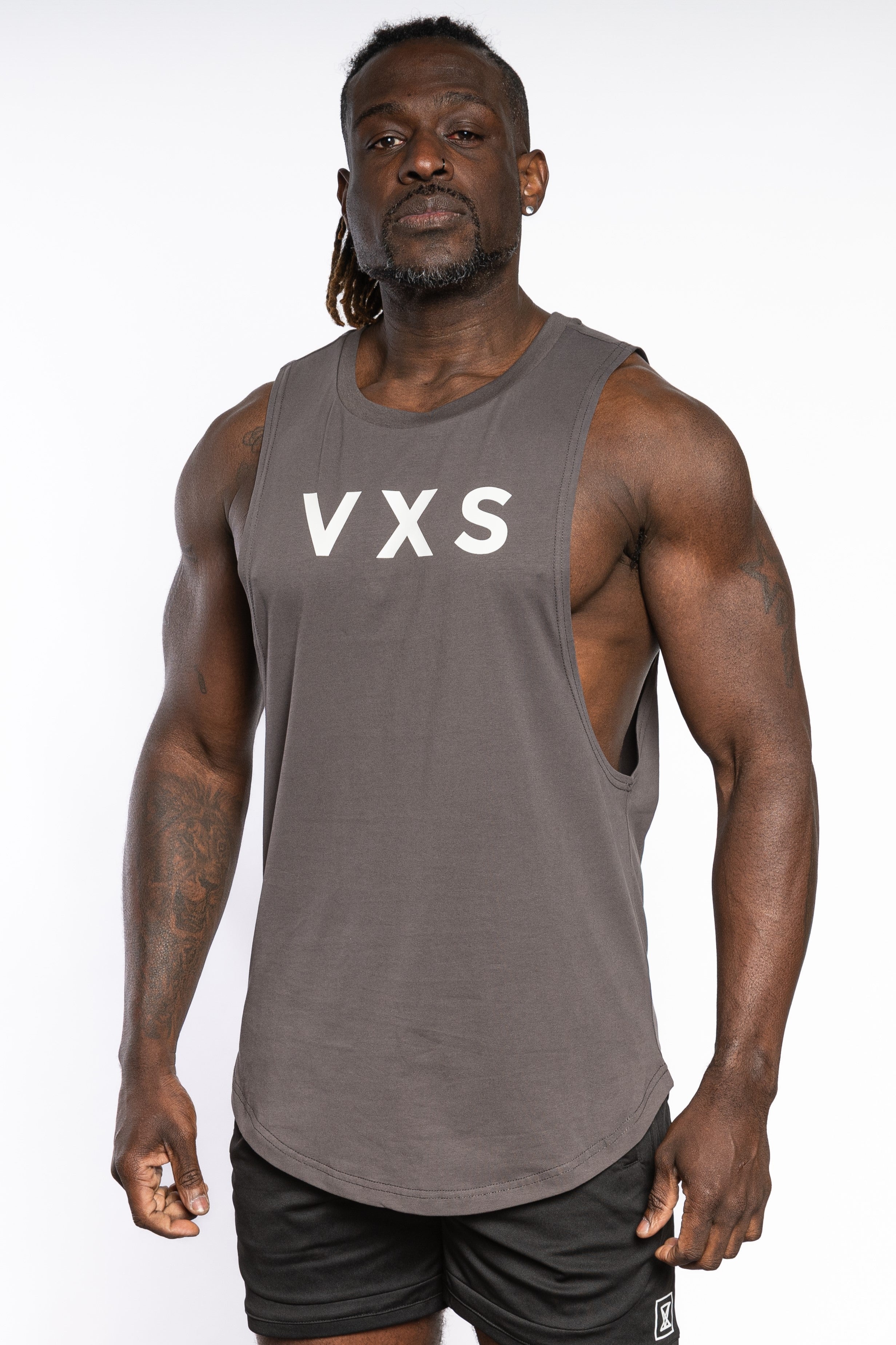 Statement Sleeveless - Grey - VXS GYM WEAR