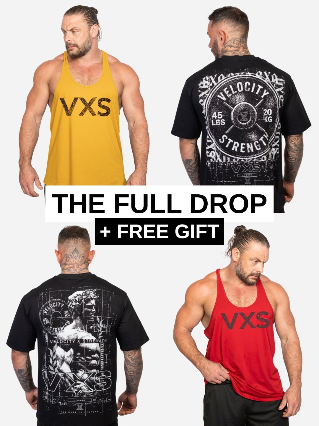 The Full Drop Bundle + FREE Gift - VXS GYM WEAR