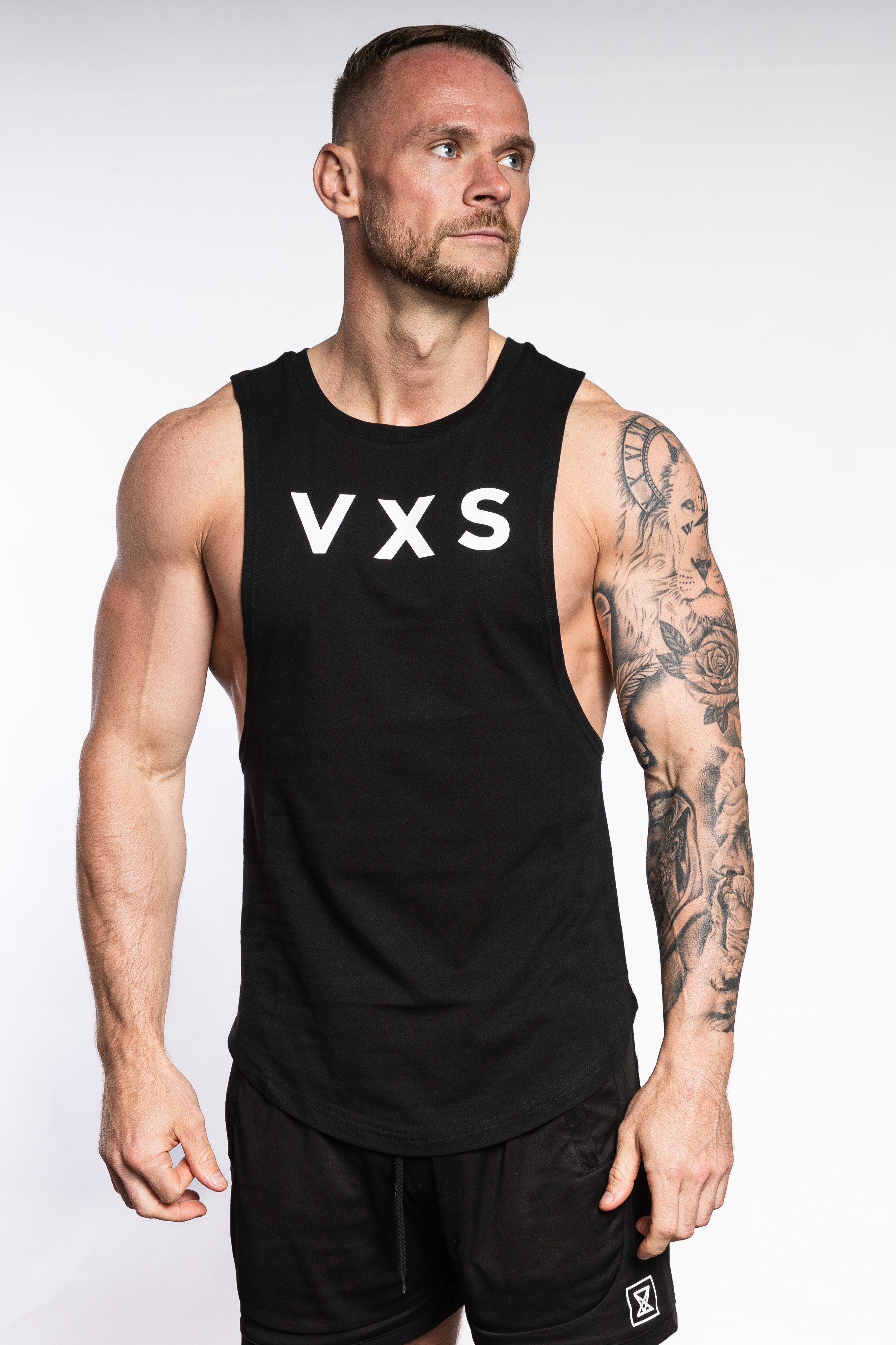 Statement Sleeveless - Black - VXS GYM WEAR