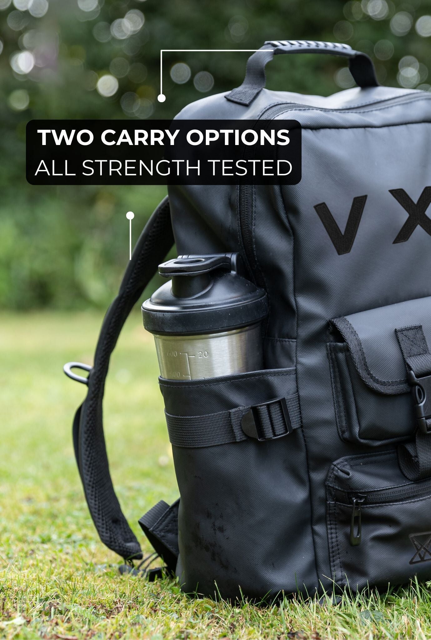 VXS Tactical Backpack - Water Resistant Black