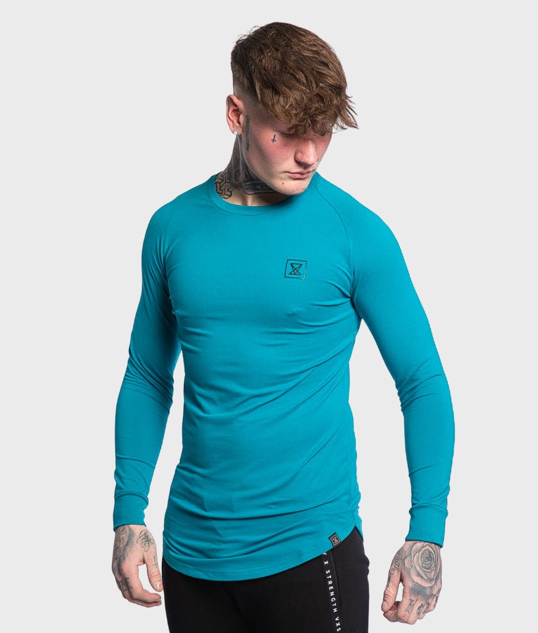 Core Long Sleeve [Aqua] - VXS GYM WEAR
